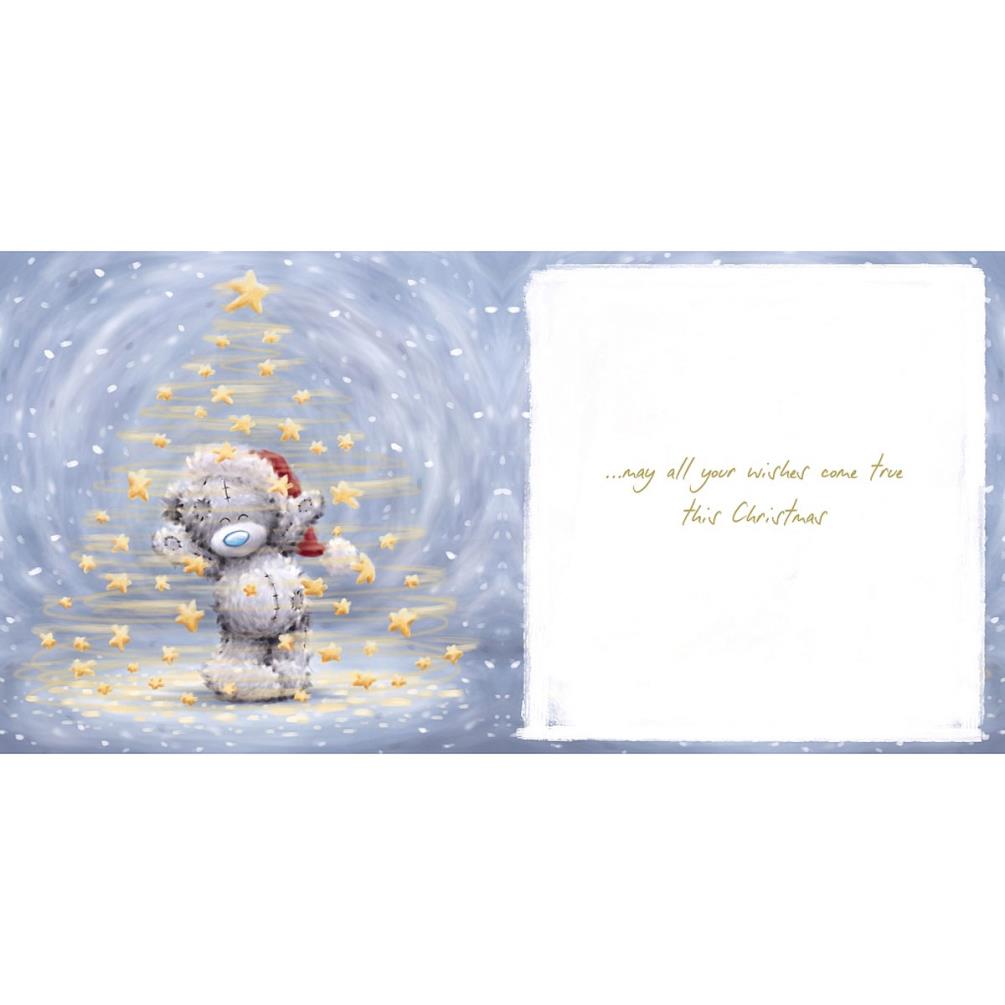 Wish Upon a Star Softly Drawn Me to You Bear Christmas Card Extra Image 1